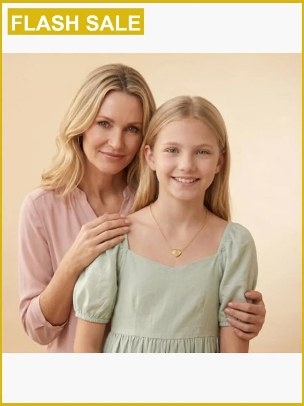 18k Gold Plated Stainless Steel Initial Heart Pendant Necklace for Girls Women